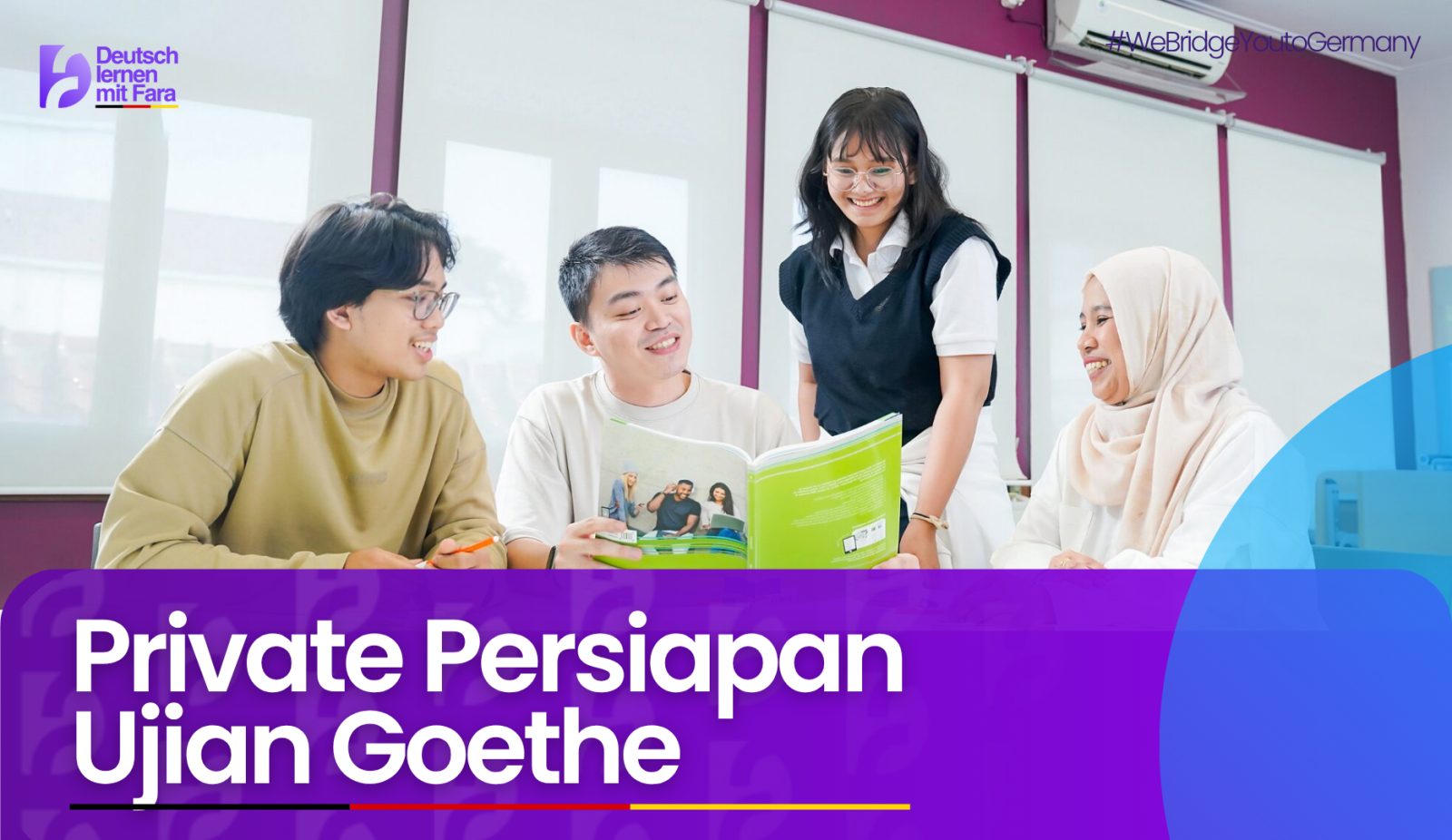 Program persiapan ujian Goethe dan TestDaF sertifikasi bahasa Jerman