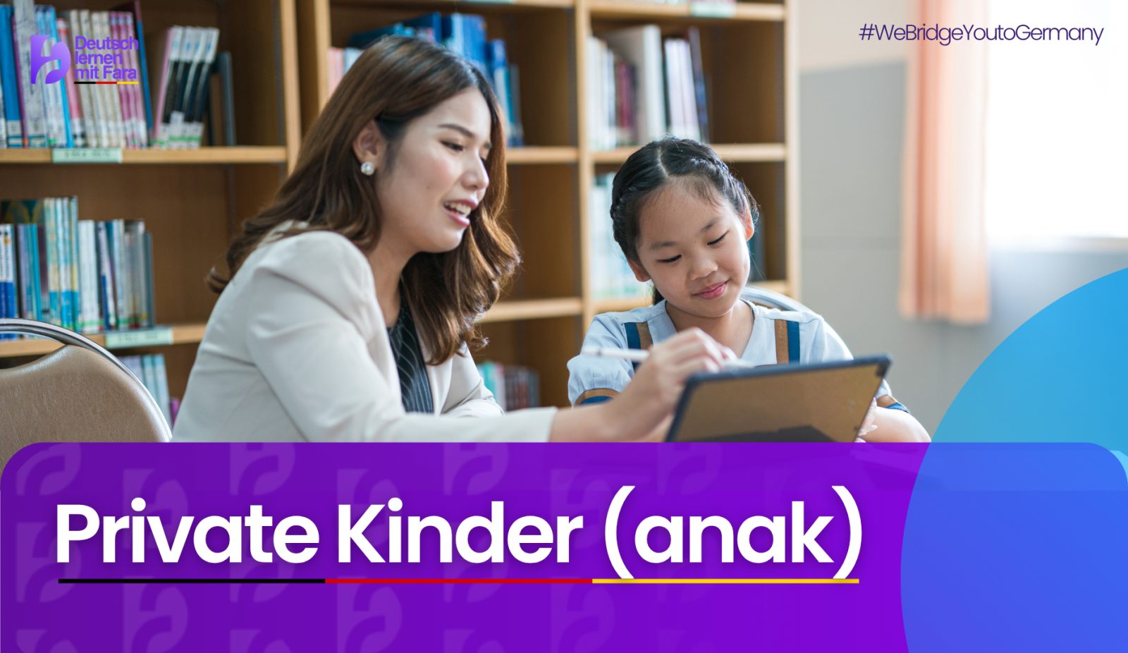 Anak-anak belajar bahasa Jerman dengan metode fun learning dan interaktif di kelas Kinder DlmF